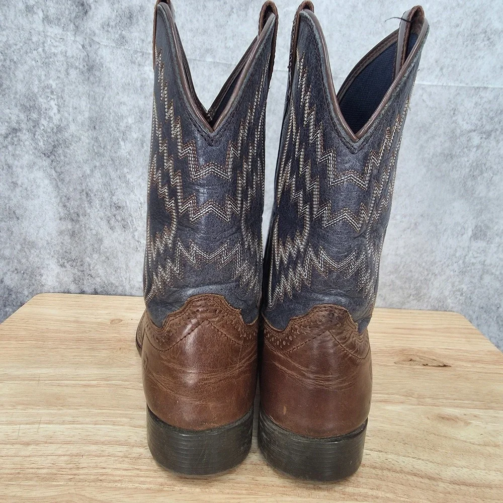 Ariat Tycoon Western Boots  Boys 6 Brown Leather Cowboy Roper Botas Pull On